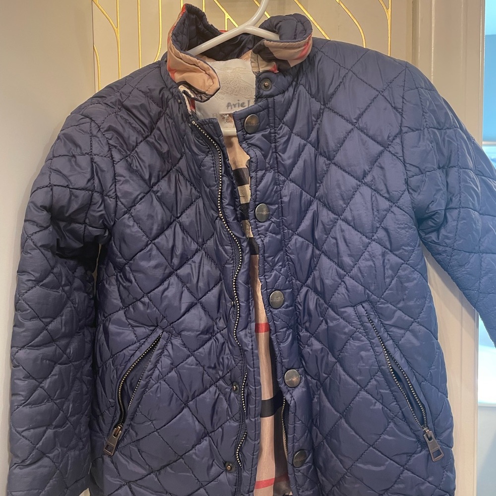 Burberry blue kid jacket size 4